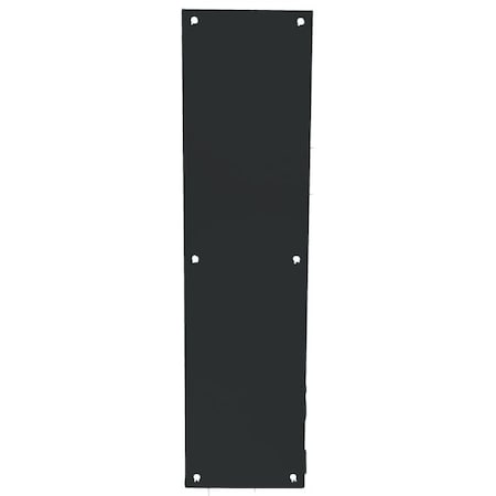 Trimco Square Corner Push Plate Satin Black 4"x16" 1001-3.622